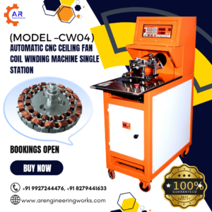 Automatic CNC Ceiling Fan Coil Winding Machine Single Station  (Model –CW04)