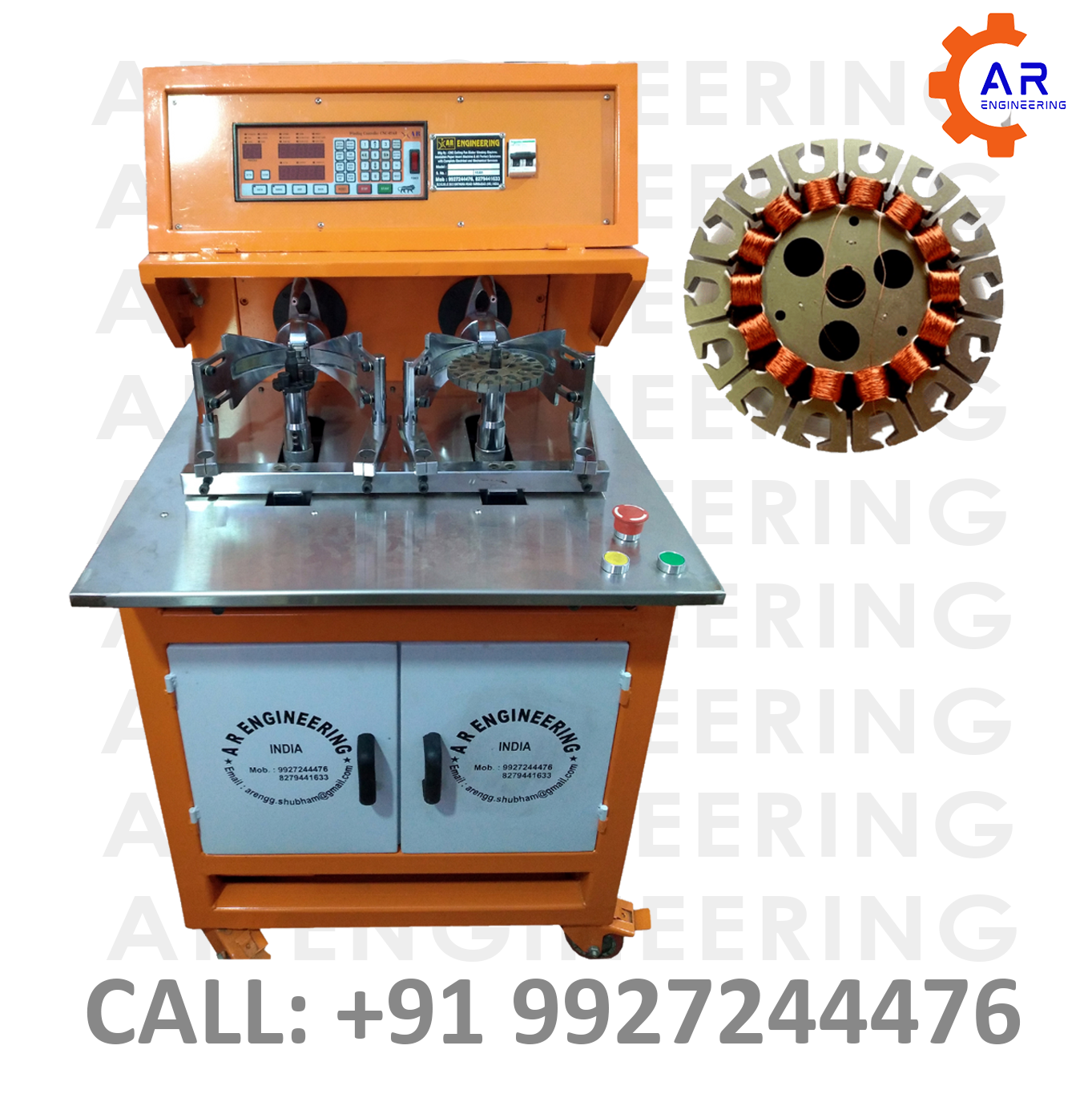 automatic cnc ceiling fan single drive coil winding machine (model cw02)