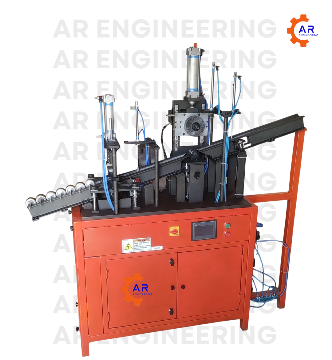 automatic rotor buffing and lactuing machine (model bfm 04)