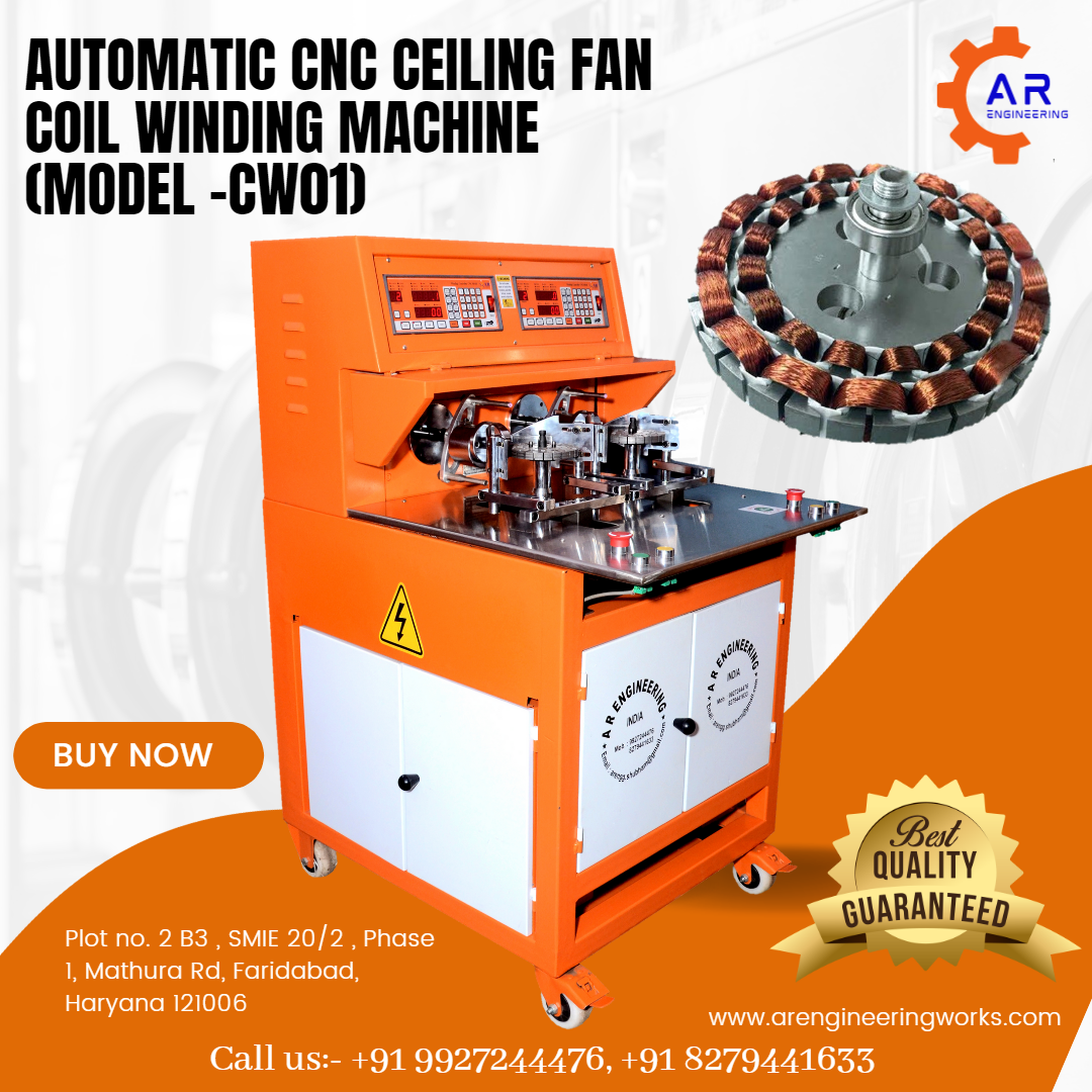 automatic cnc ceiling fan coil winding machine (model cw01)
